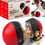 TRECKPET Dog Treat Dispenser Puzzle Feeder Interactive Toy-0