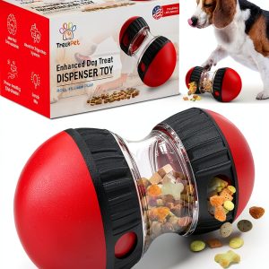 TRECKPET Dog Treat Dispenser Puzzle Feeder Interactive Toy-0