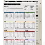 Attendance Calendar Card Superfine Printing Office Personnel-0