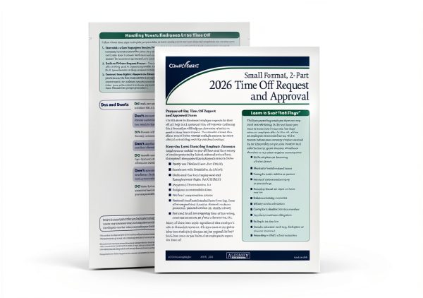 ComplyRight Time Off Request Calendar HR Forms 50 Pack-3
