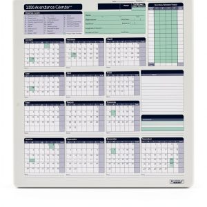 ComplyRight Attendance Calendar Card 2026 Paper HR-0