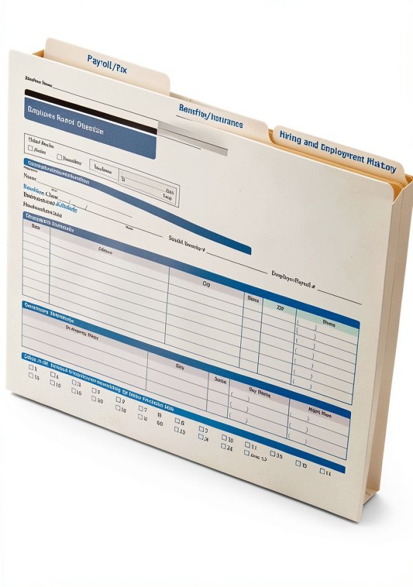 ComplyRight Employee Records Organizer White Personnel Forms-1