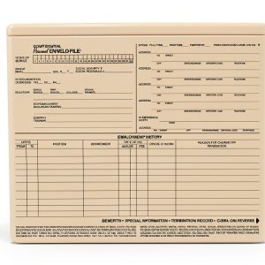 Generic Employee Envelo-File Gummed Closure Personnel Forms-0