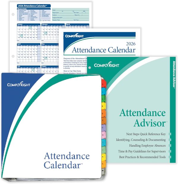 ComplyRight Attendance Calendar Cards HR Management Forms-0