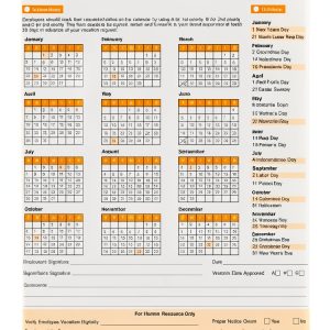 Labor Law Center Vacation Request Sheets 50 Pack Office-0