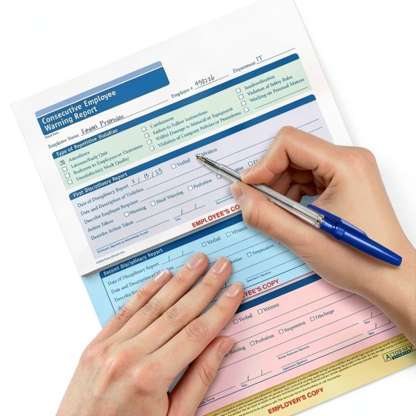 ComplyRight Employee Warning Forms 50 Pack Carbonless Paper-2