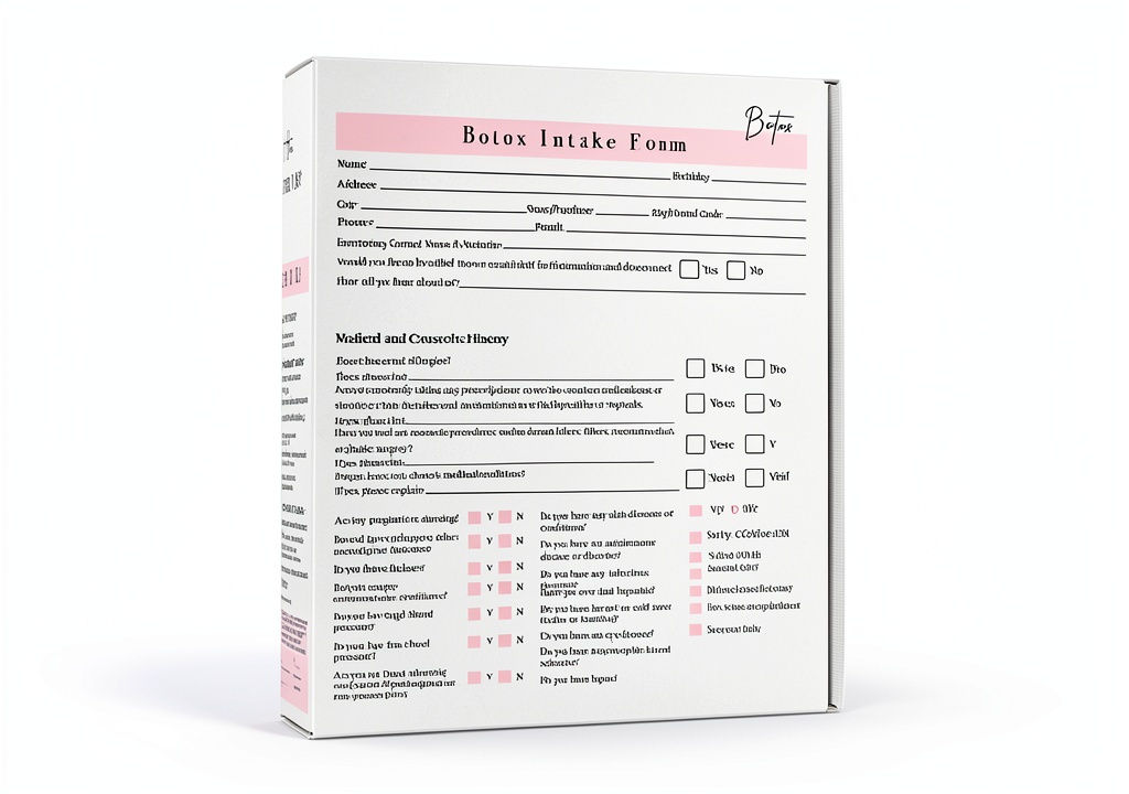 Lashicorn consent forms displayed on a desk