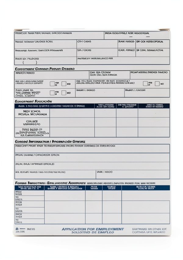 Adams Personnel Forms White 8.5x11 English Spanish-1