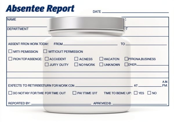Tops Absence Report Form White Paper Personnel Management-0