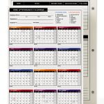 S Superfine Printing Attendance Calendar Card Letter Size-0