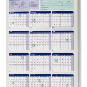ComplyRight Attendance Calendar Card 2026 HR Management-0