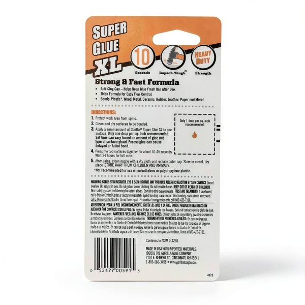 Gorilla Super Glue Clear Pack Fast Setting-5