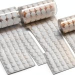 JUMINIZ Adhesive Dots 0.59 Inch White Nylon Circle Fasteners Pack of 2-0