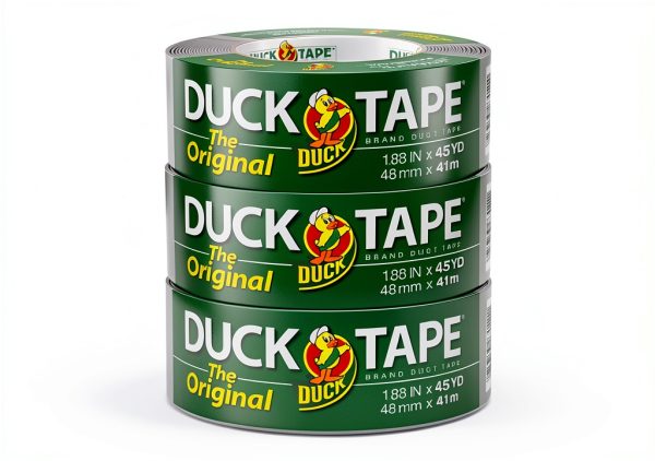 Duck Duct Tape 6 Roll Vinyl Tape 45 Yard Silver Strong Waterproof-0