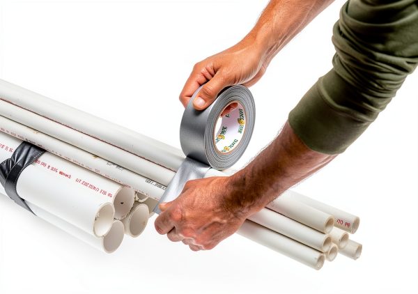 Duck Duct Tape 6 Roll Vinyl Tape 45 Yard Silver Strong Waterproof-5