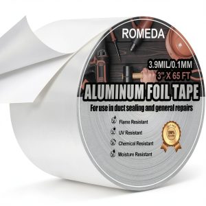 Romeda Aluminum Foil Tape 3 Inch x 65 Ft Heat Resistant Duct Tape-0