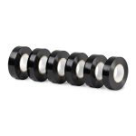 Amazon Basics 3/4in Black Vinyl Electrical Tape Pack of 6 Rolls 60ft-0