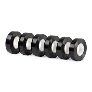 Amazon Basics 3/4in Black Vinyl Electrical Tape Pack of 6 Rolls 60ft-0