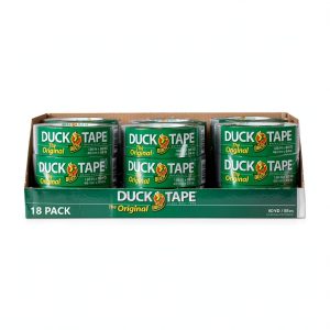 Duck Duct Tape 18‑Roll Silver Vinyl Tape Strong Waterproof Adhesion-0