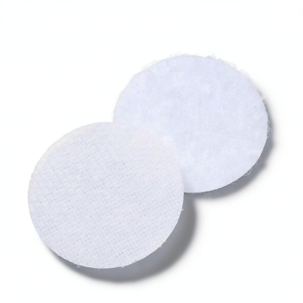 JUMINIZ Adhesive Dots 0.59 Inch White Nylon Circle Fasteners Pack of 2-2