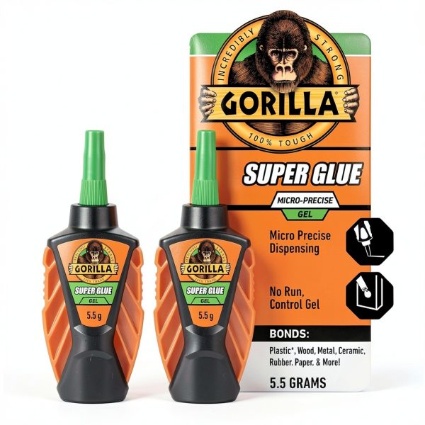 Gorilla Super Glue Micro Precise Gel Gel Formula Pack of 1 or 2-0
