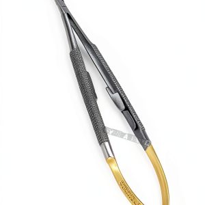 German CASTROVIEJO Needle Holder 6" Round Micro Instrument-0