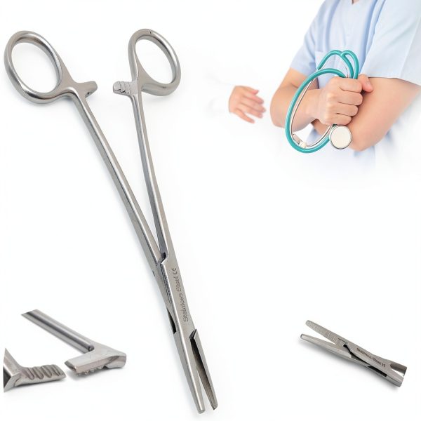 Scissors Forceps Needle Holder Set 7‑Piece Stainless Steel A2ZSCILAB-4