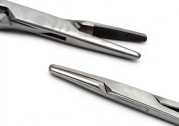TC Mayo Hegar Needle Holder 10in Tungsten Carbide Gold Rings TEK MED-4