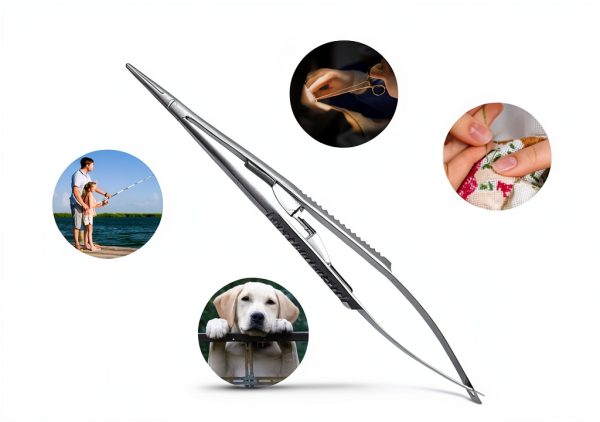 ARTMAN Instruments Castroviejo Needle Holder 5.5 Inches Straight with Lock – Precision Dental & Surgical Micro Suturing Instrument, Stainless Steel-6