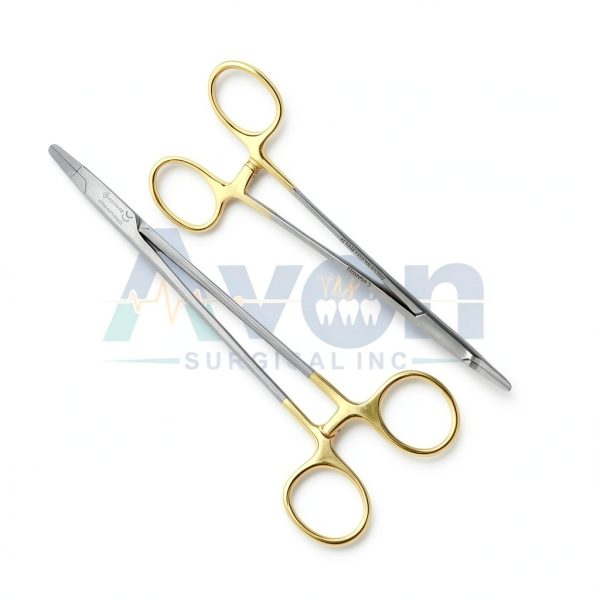 Tungsten Carbide Ryder Needle Holder WSI 6in/7in Gold Handle Steel-7