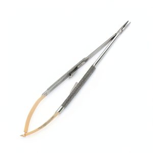 Needle Holder OdontoMed2011 7" Straight 15mm Steel Tungsten Carbide-0