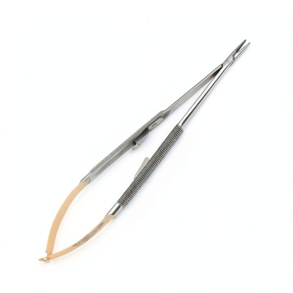 Needle Holder OdontoMed2011 7" Straight 15mm Steel Tungsten Carbide-0