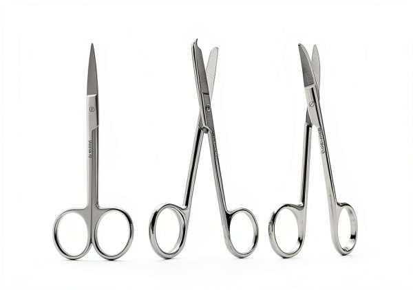 Scissors Forceps Needle Holder Set 7‑Piece Stainless Steel A2ZSCILAB-1