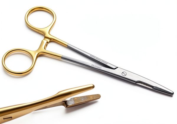 Needle Holder 1 TC Olsen Hegar 6.5" Gold Rings German Stainless Steel-0