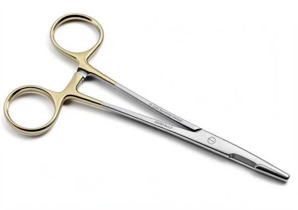 Needle Holder 1 TC Olsen Hegar 6.5" Gold Rings German Stainless Steel-4