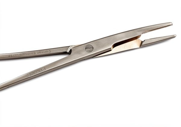 Needle Holder 1 TC Olsen Hegar 6.5" Gold Rings German Stainless Steel-2