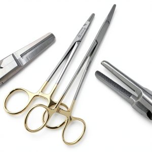 WSI Stainless Steel Needle Holders Set 5.5in & 6in Ratchet Handles-0